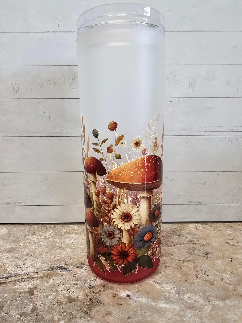 Fall Forage Glass Tumbler