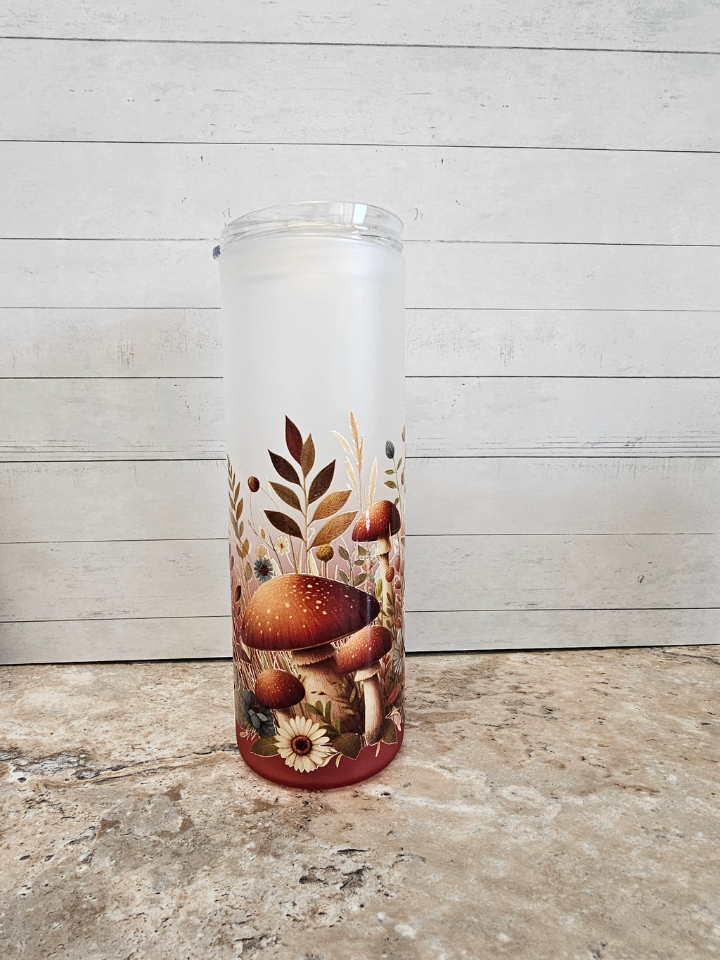 Fall Forage Glass Tumbler