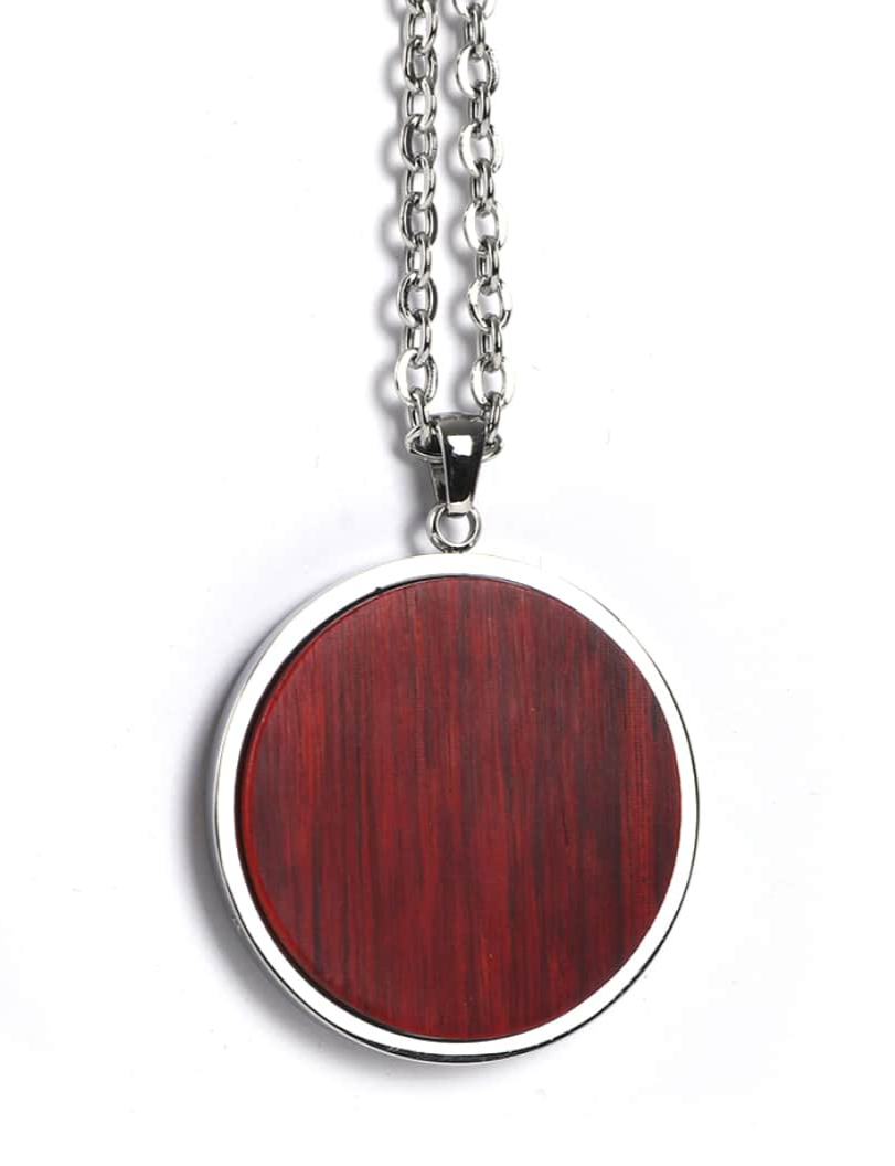 Wooden Engravable Circle Necklace