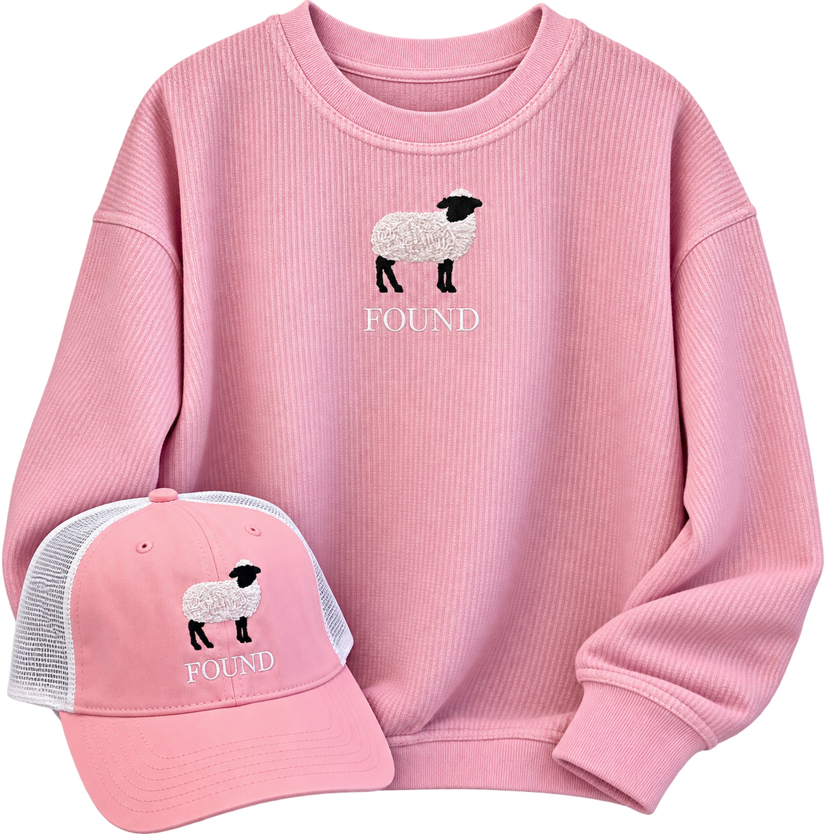 FOUND Corded  Crewneck Sweatshirt