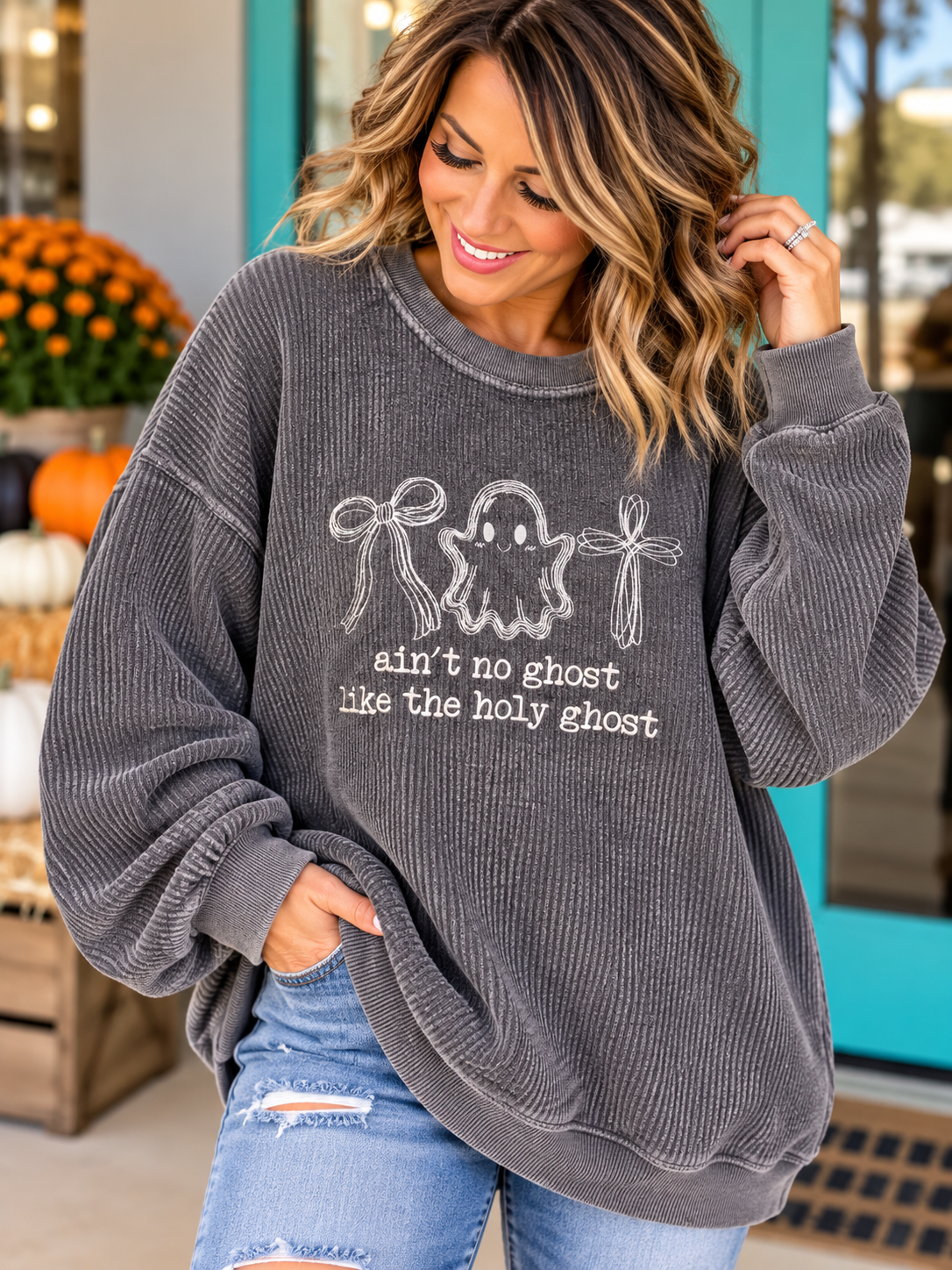 Holy Ghost Embroidered Sweatshirt