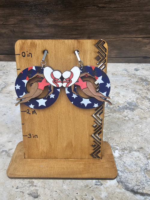 Bathing Beauty on Float Earrings