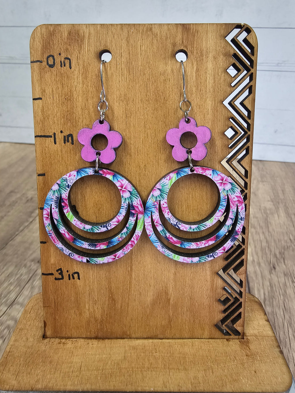 Flower and Loops Earrings