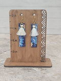 Floral Bar Dangle Earrings