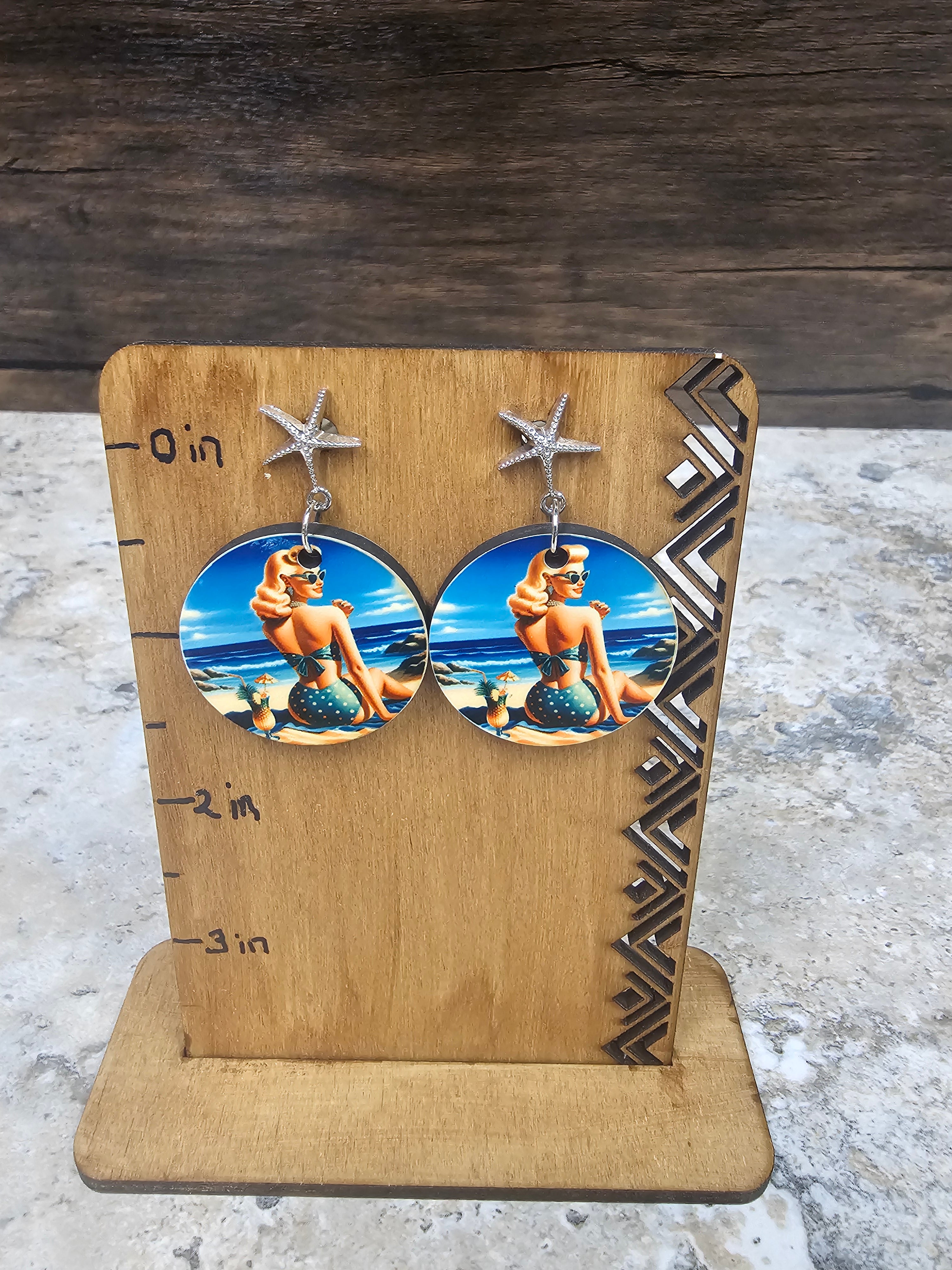 Pin Up Girl Earrings
