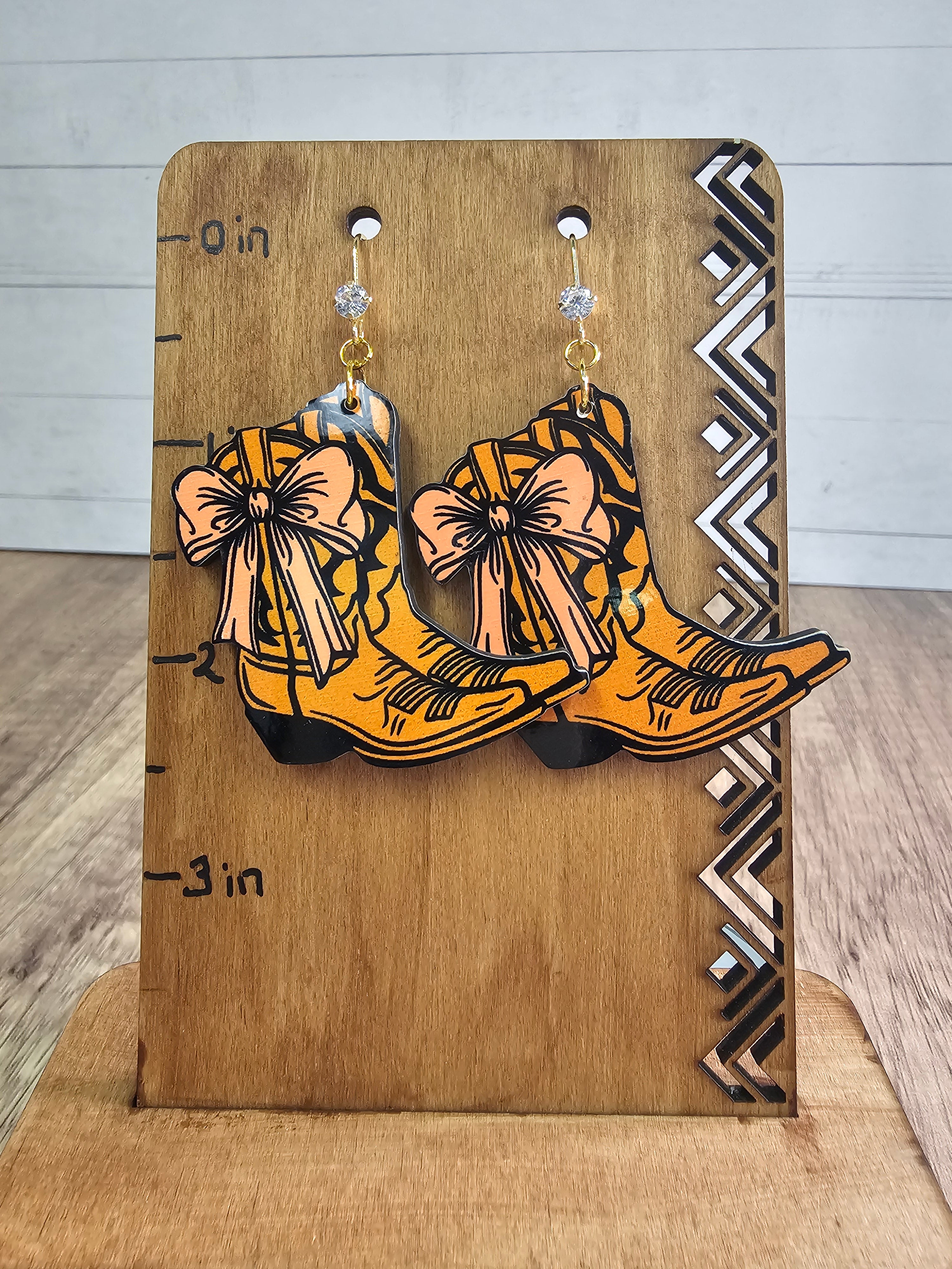 Boot Dangle Earrings