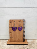 Shaped Resin Dangling Earring