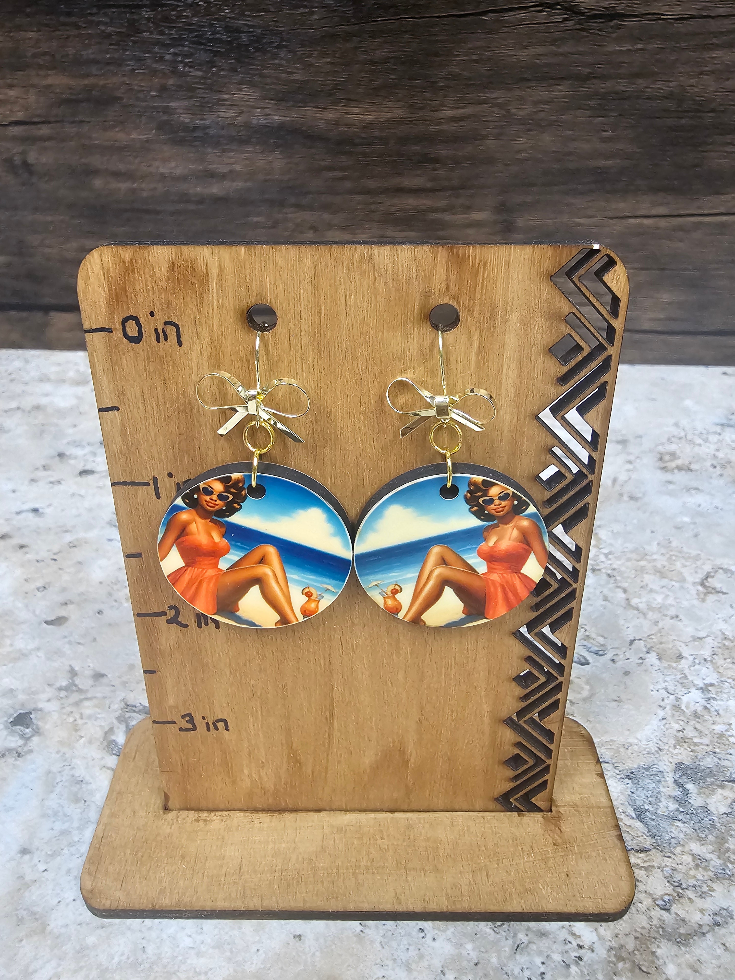 Pin Up Girl Earrings
