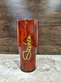 Woodgrain Personalized Strawbler