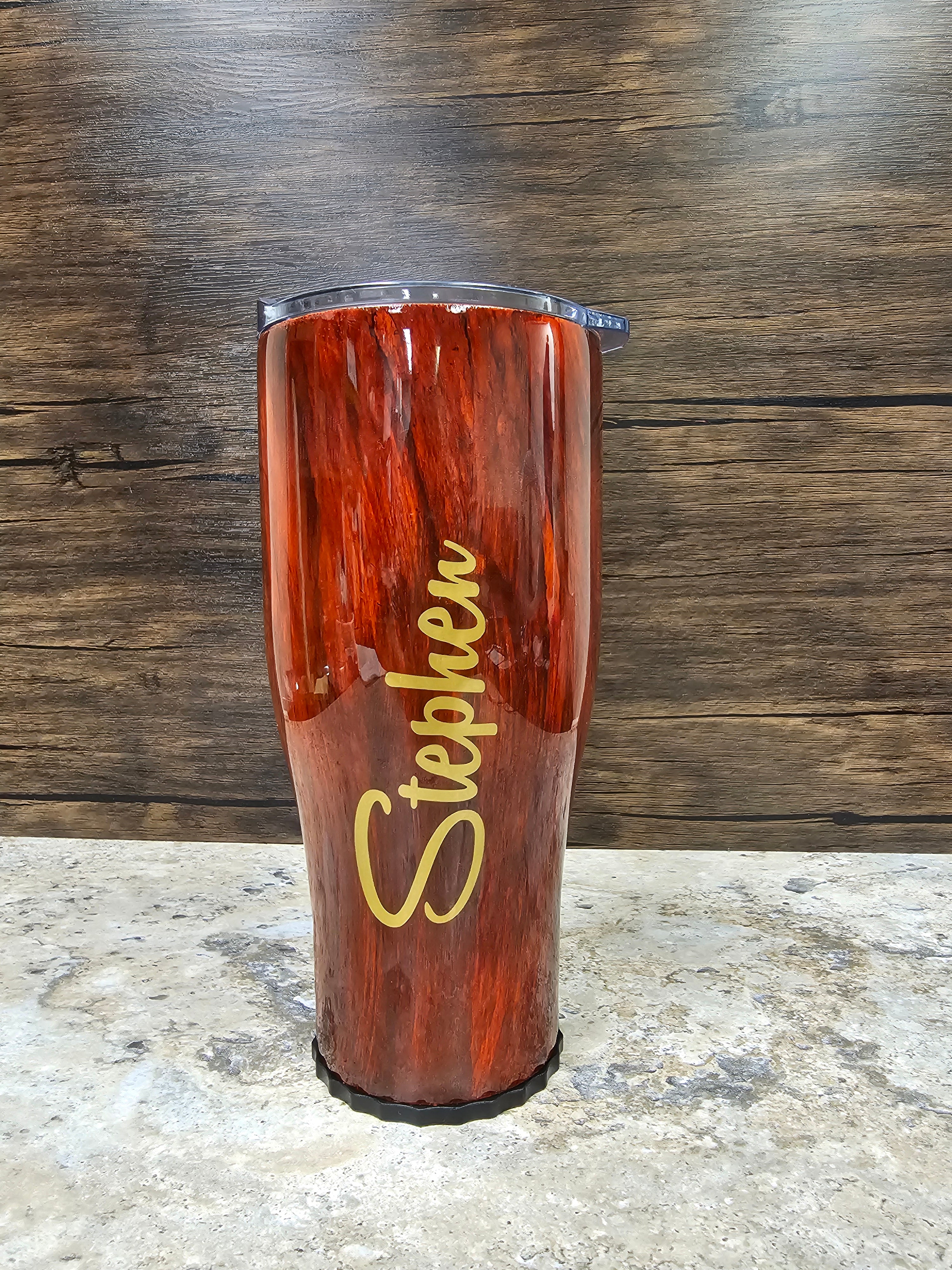Woodgrain Personalized Strawbler
