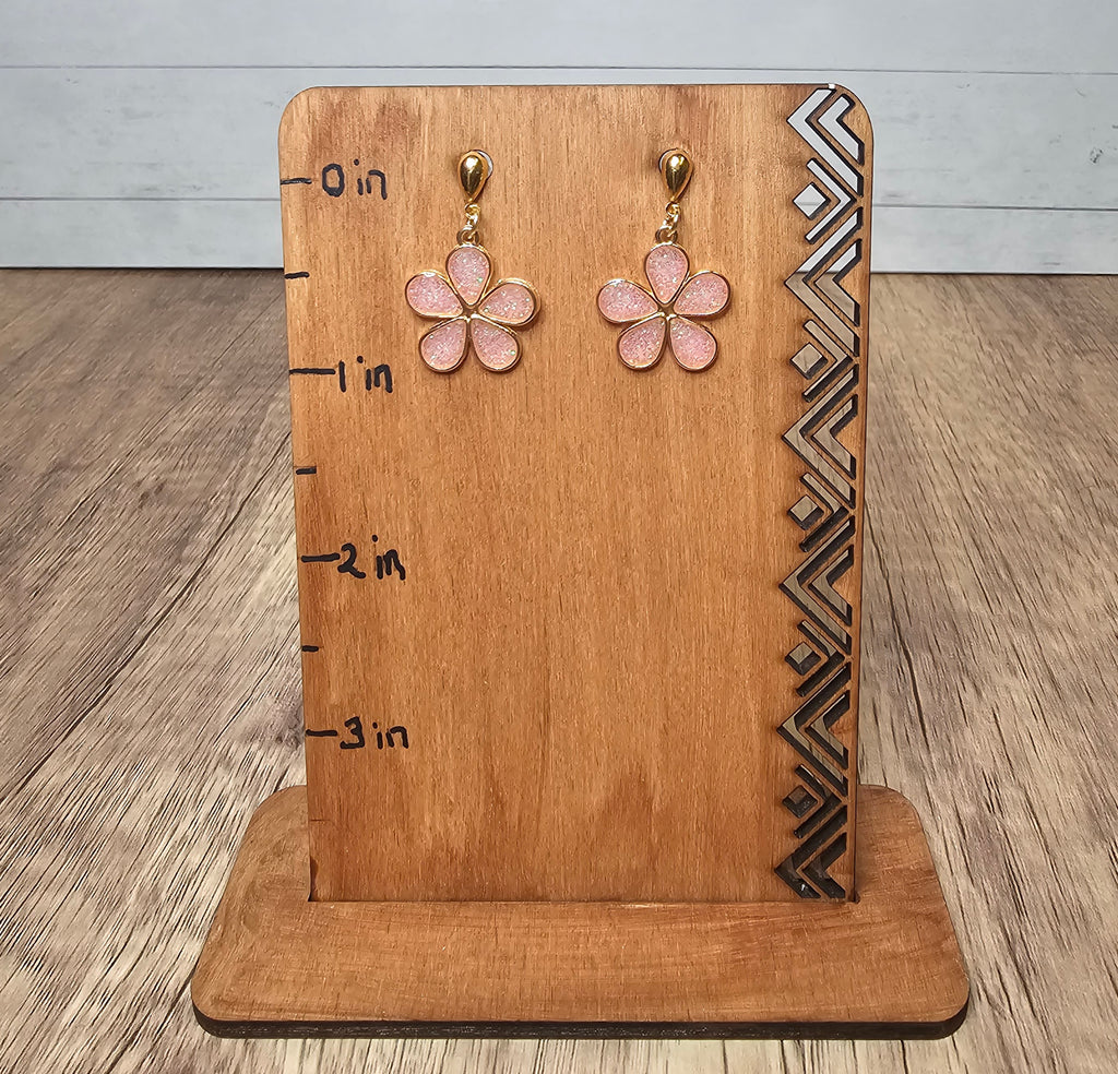 14k Gold with Resin Earrings