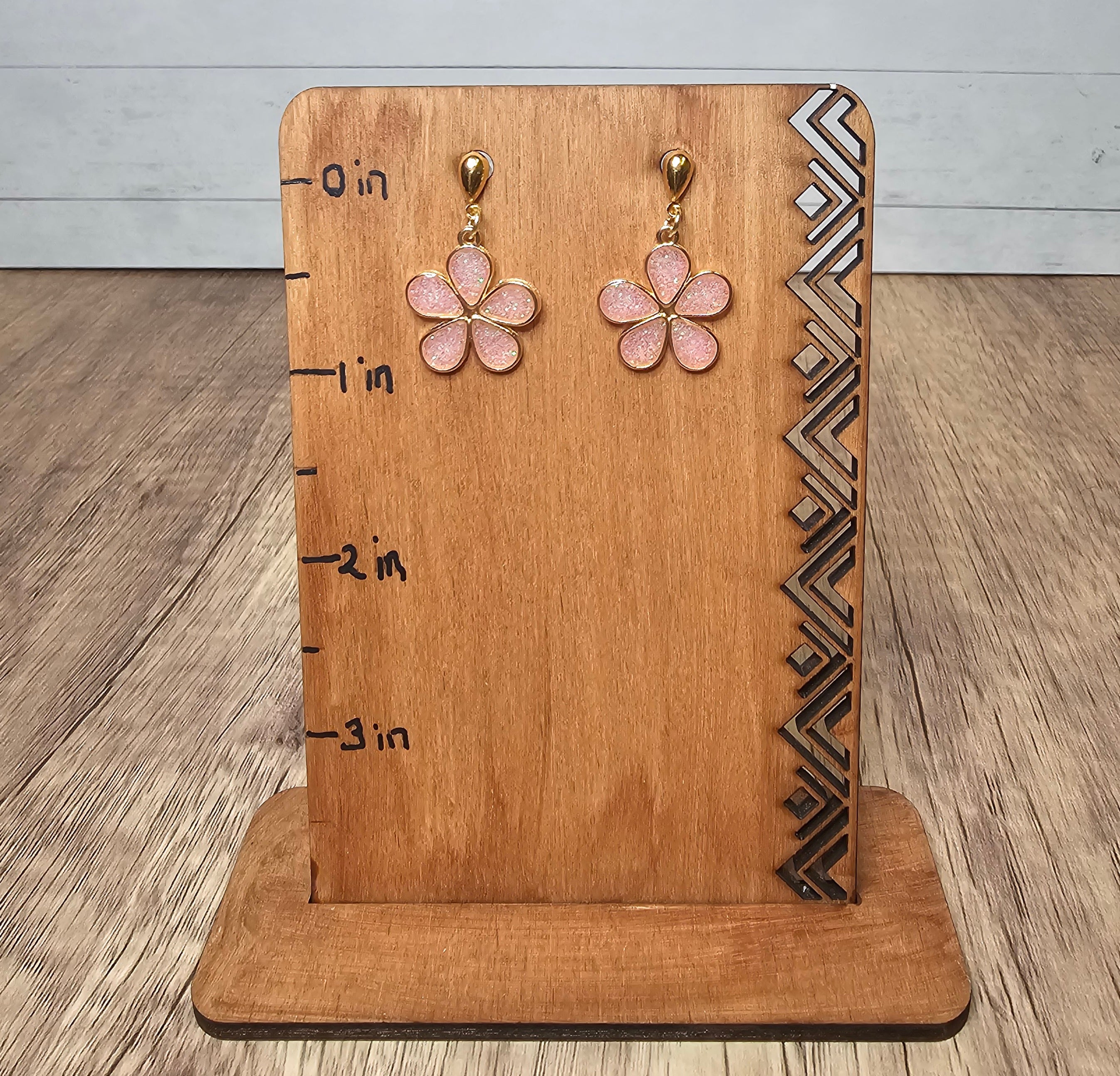 14k Gold with Resin Earrings