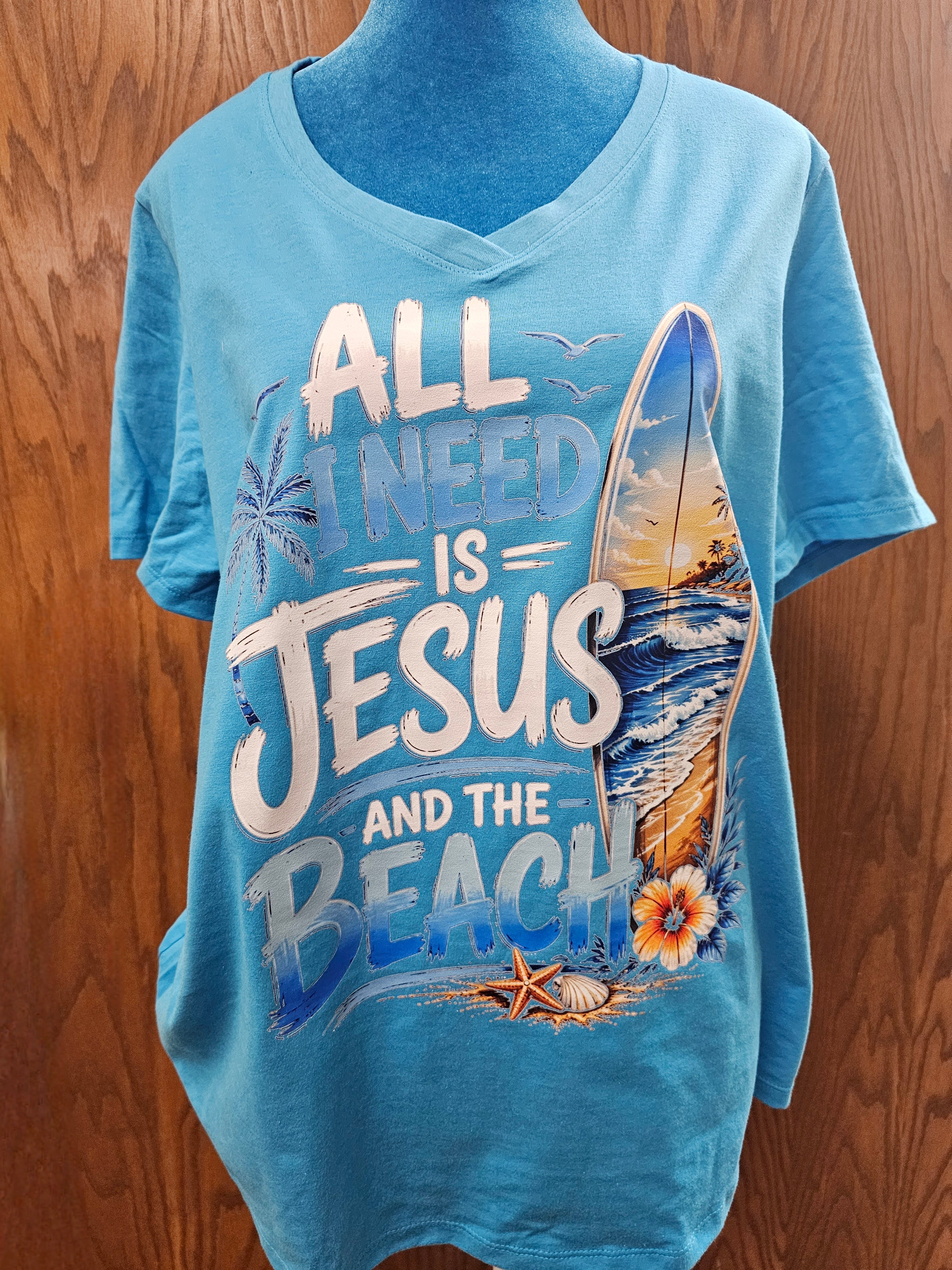 Jesus and The Beach Tee