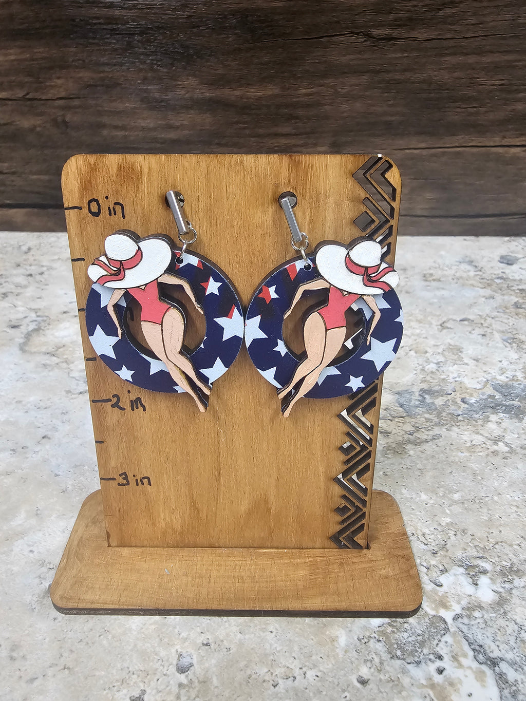 Bathing Beauty on Float Earrings