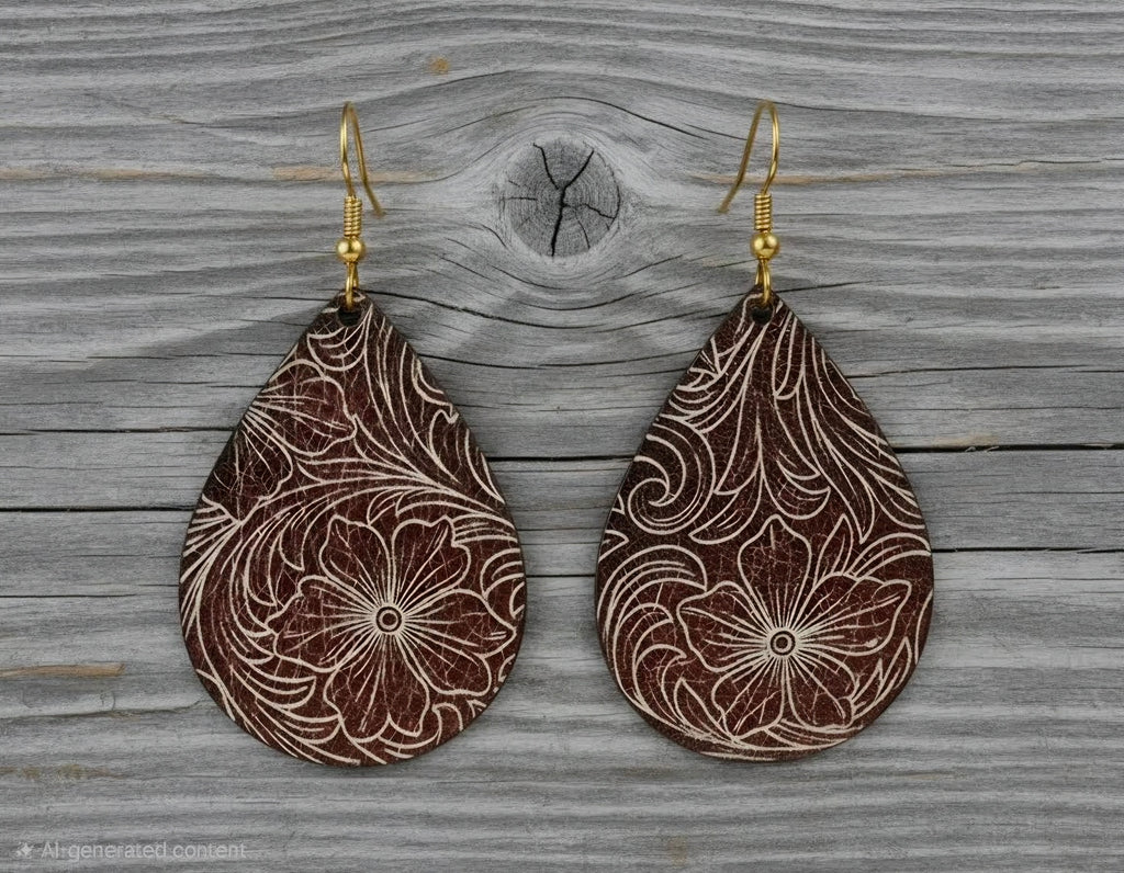 Leather Dangle Earrings