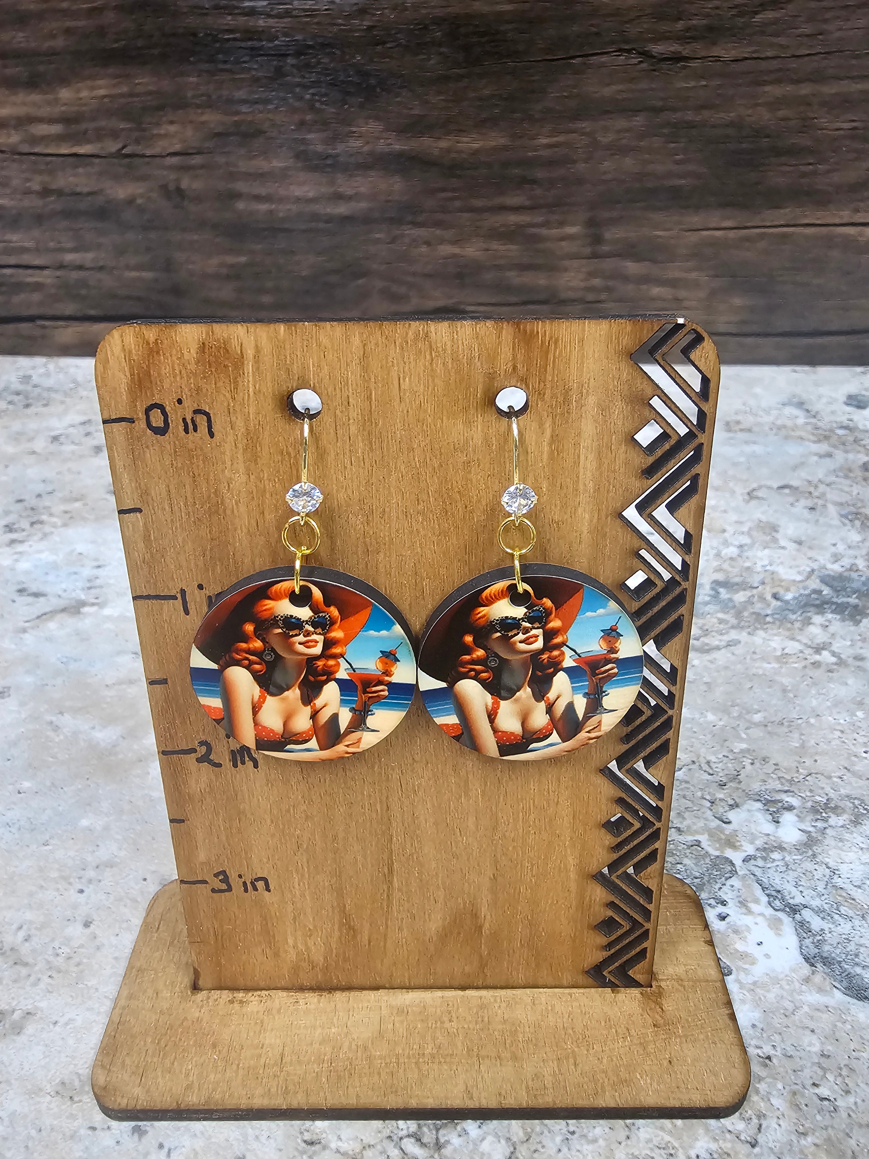 Pin Up Girl Earrings