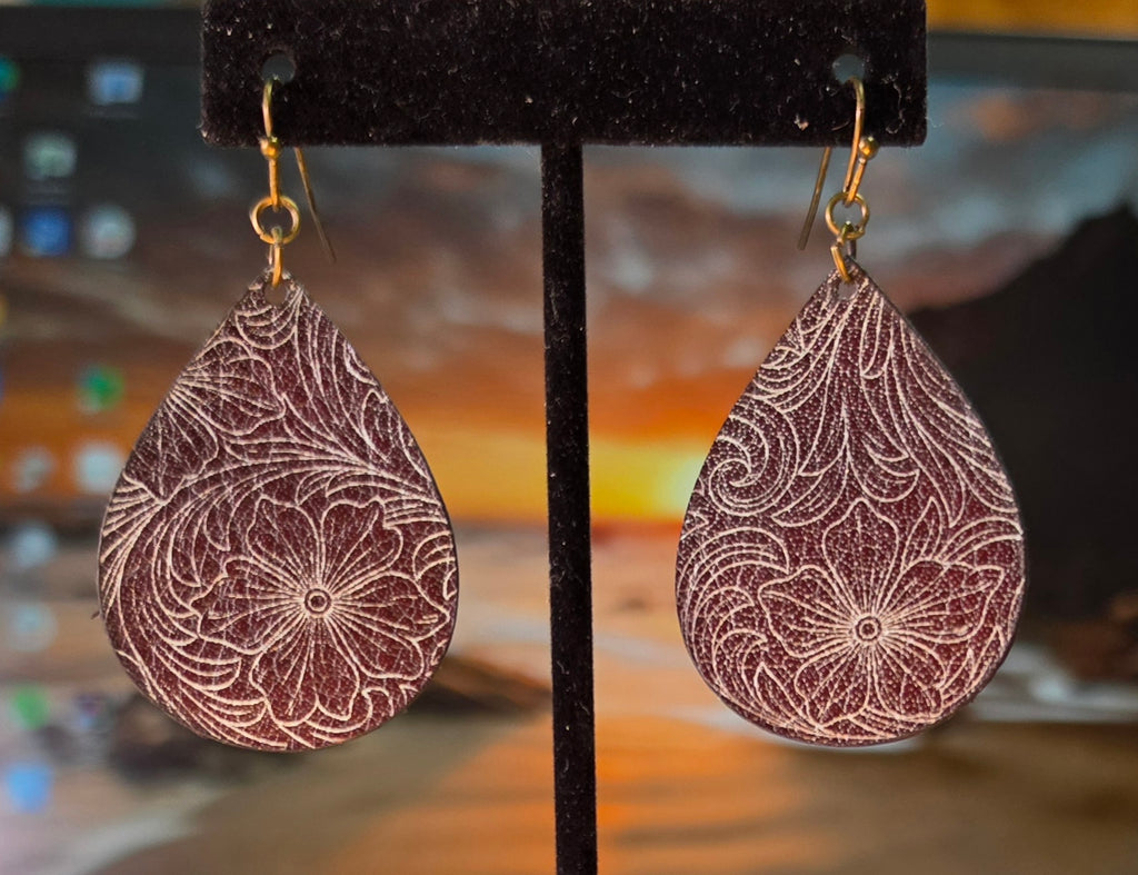 Leather Dangle Earrings