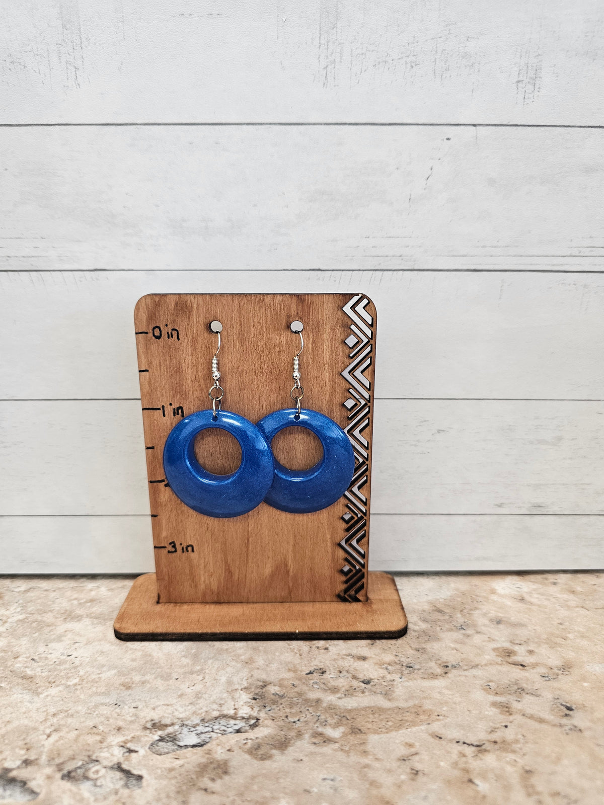 Circle Resin Dangling Earring
