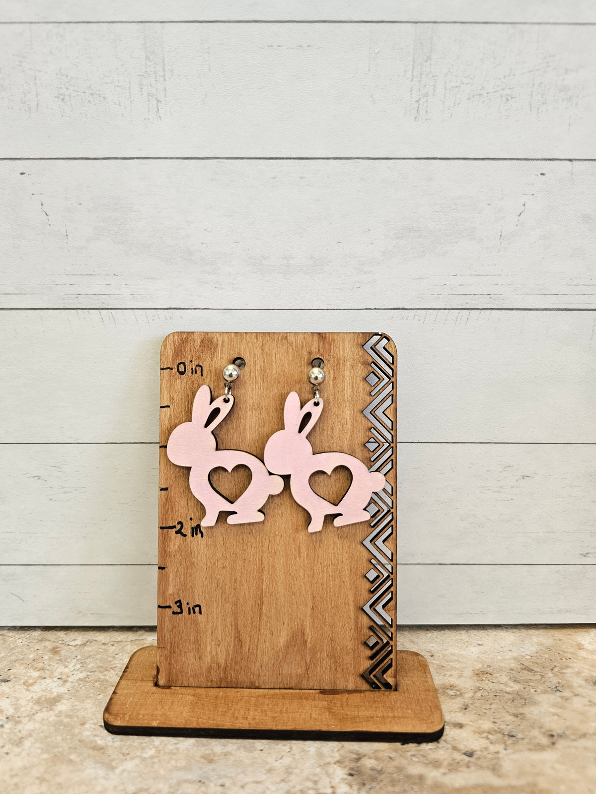 Bunny with heart Dangling Earrings