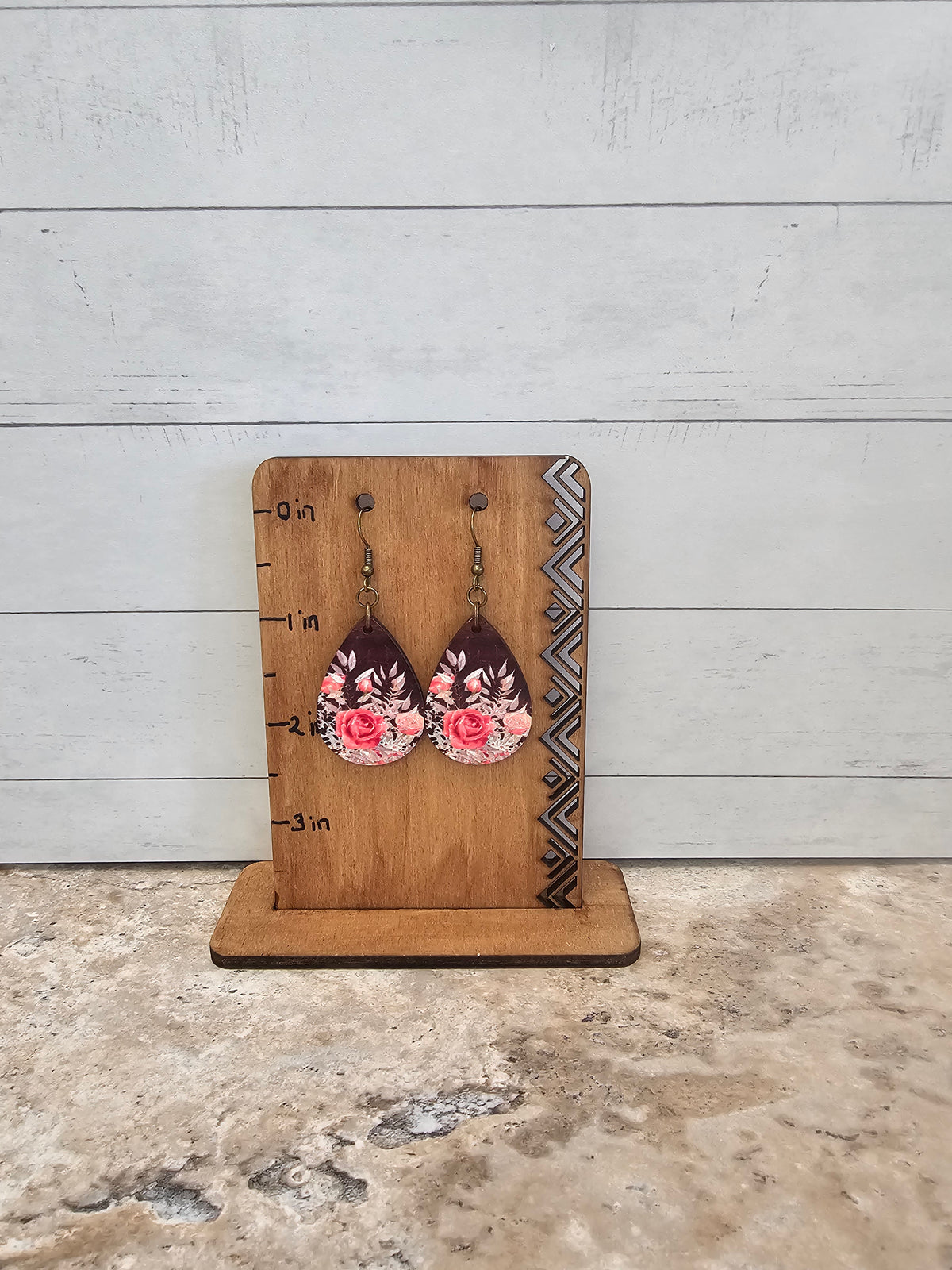 Floral Raindrop Dangling Earring