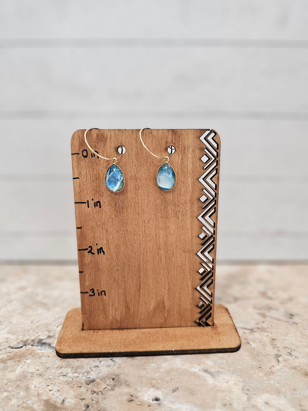 Raindrop Dangling Hoop Earring