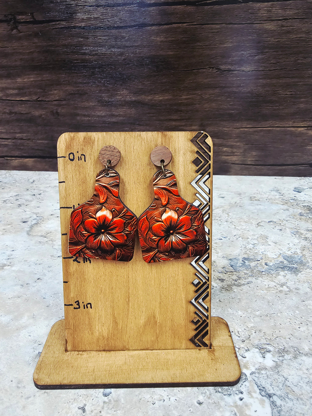 Western Cattle Tag Earrings