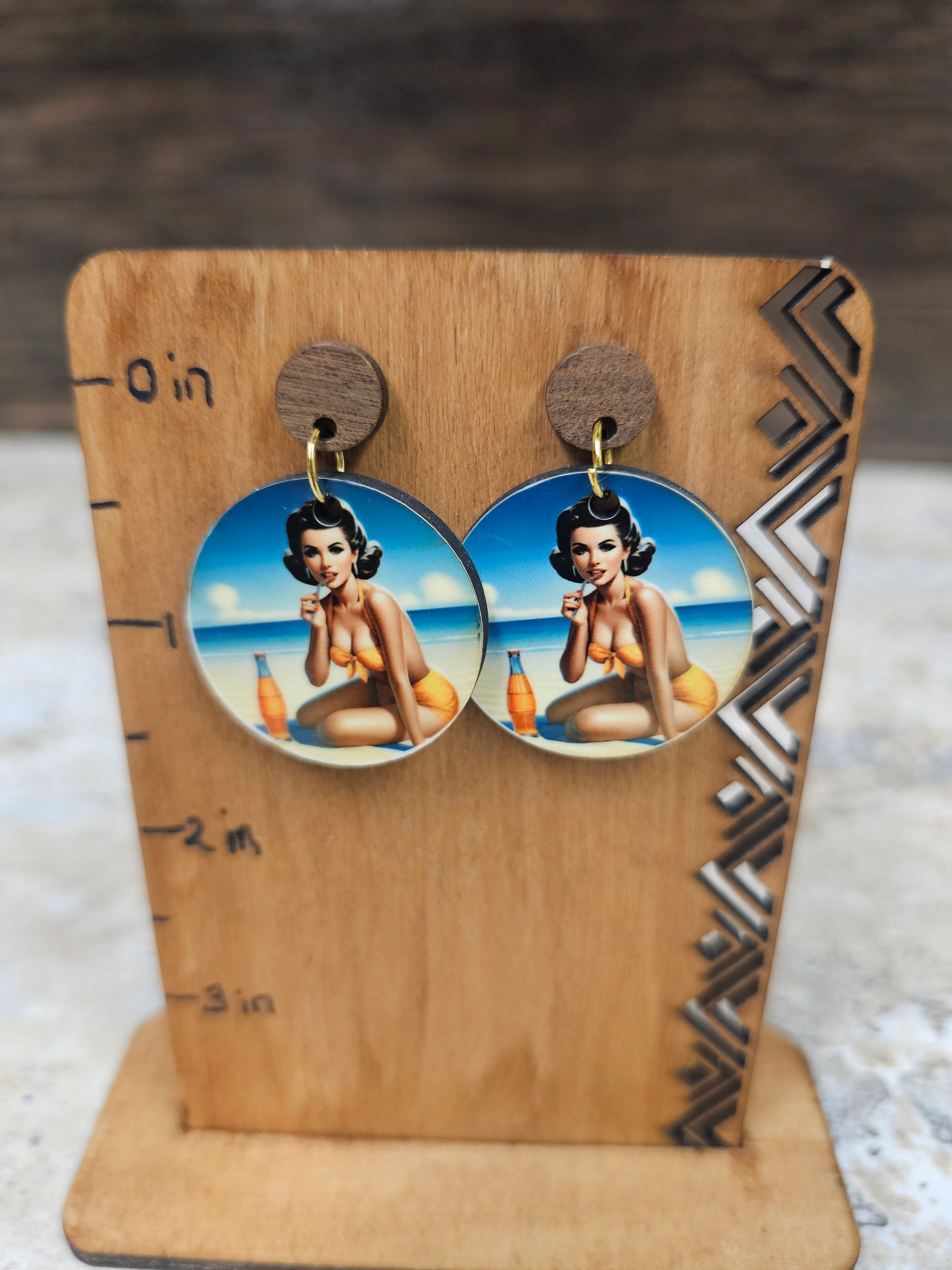 Pin Up Girl Earrings