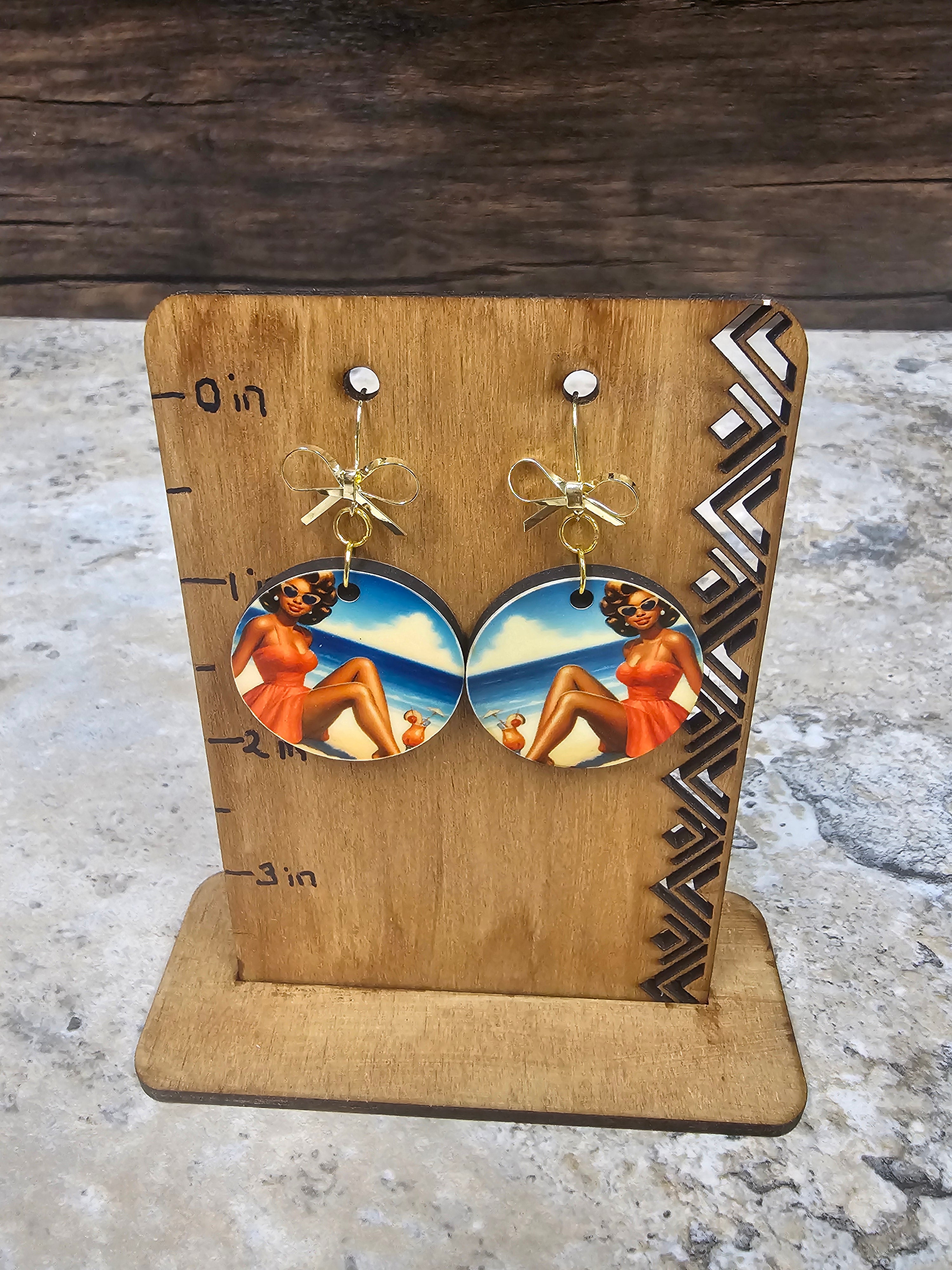 Pin Up Girl Earrings