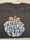 Thankful Lace Pumpkin Shirt