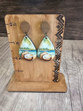 Wooden Coconut Earrings