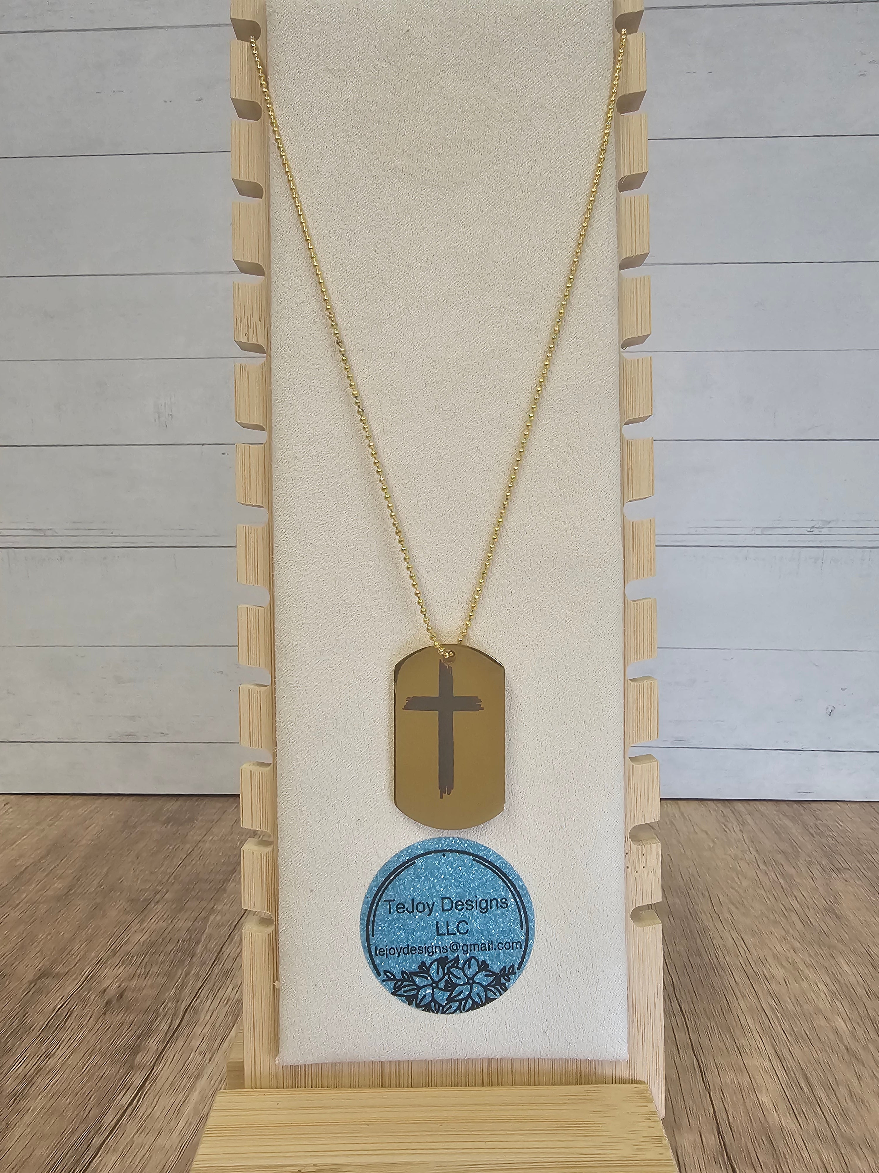 Engraved Dog Tag Necklace