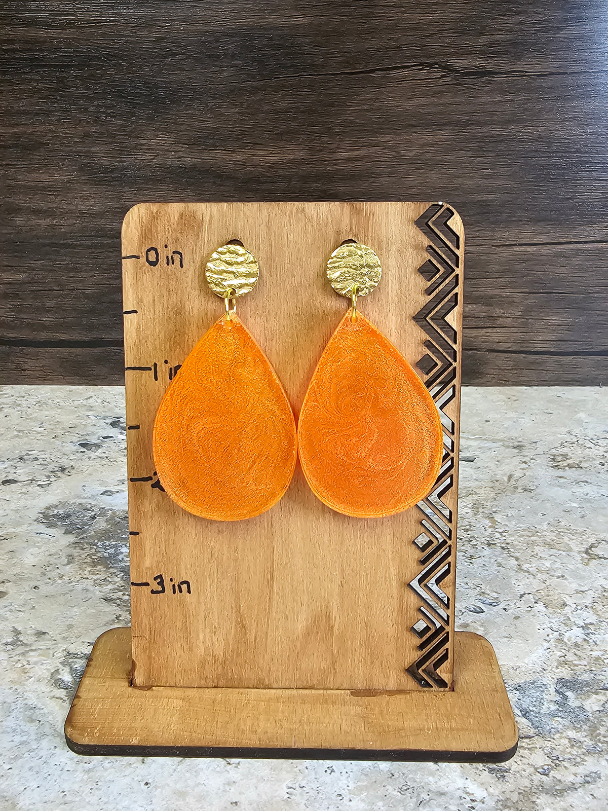 Resin Teardrop Earrings