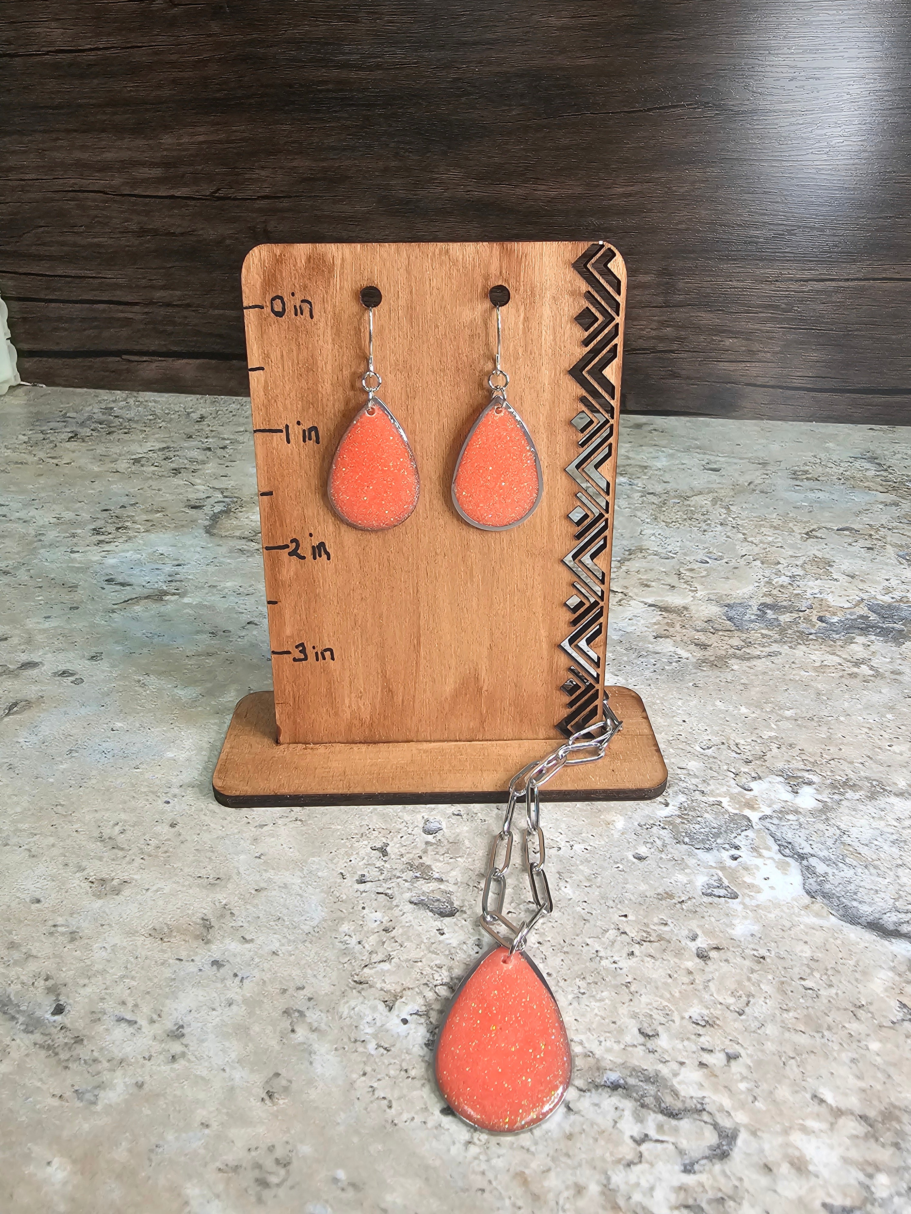 Teardrop Resin Earrings