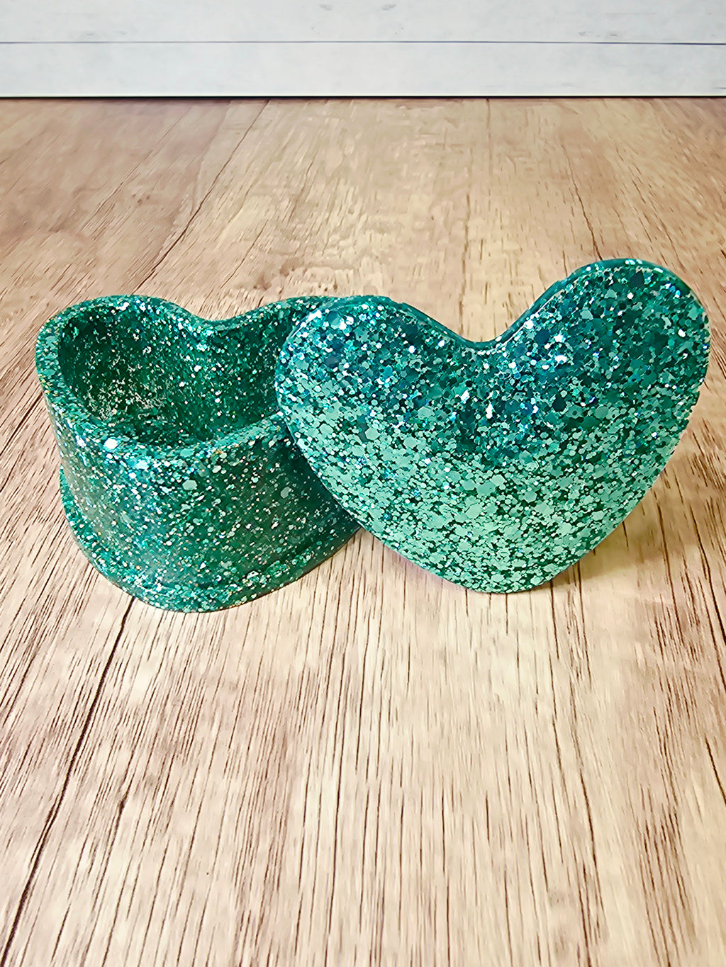 Resin Heart Jar