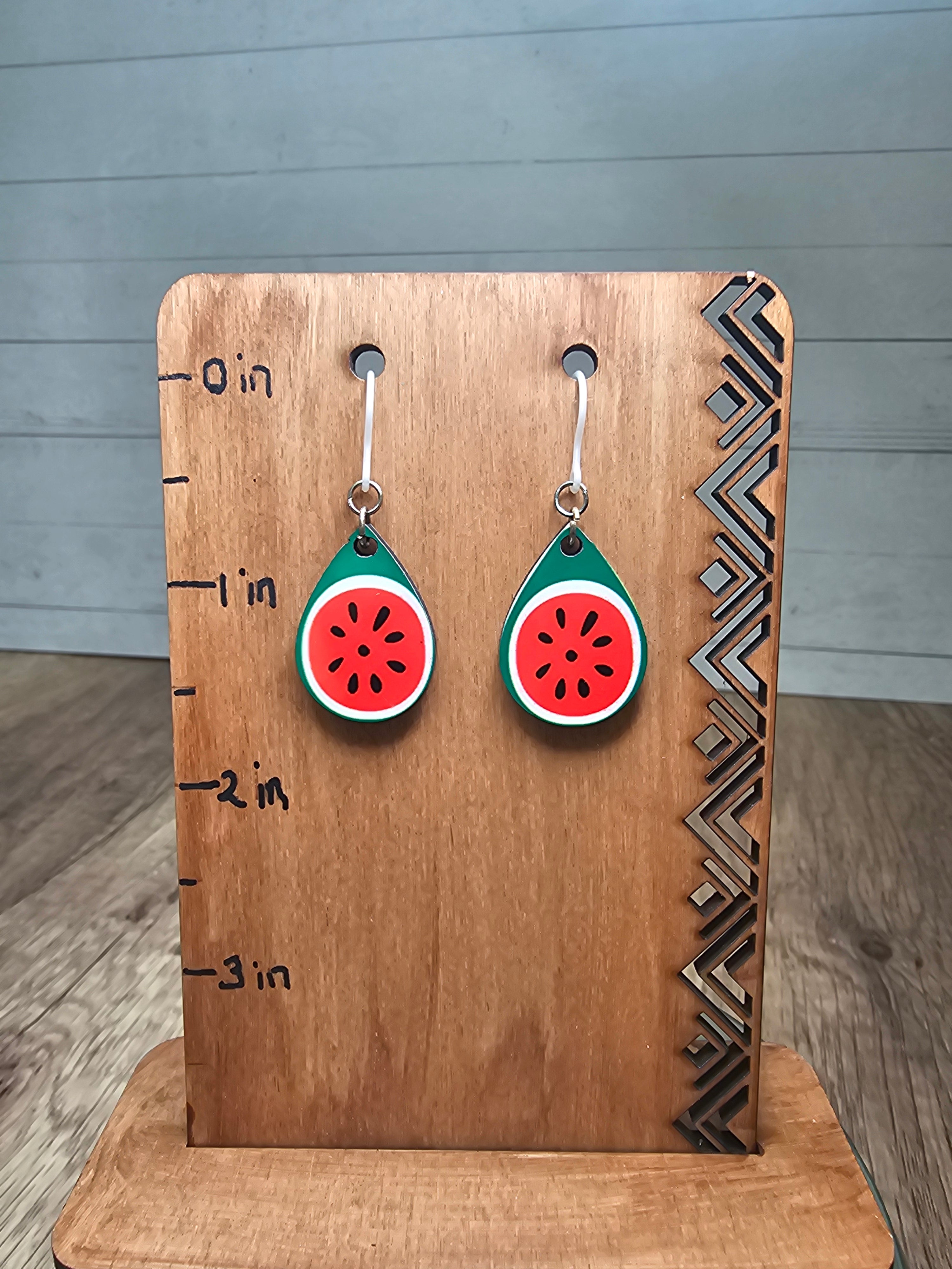 Watermelon earrings