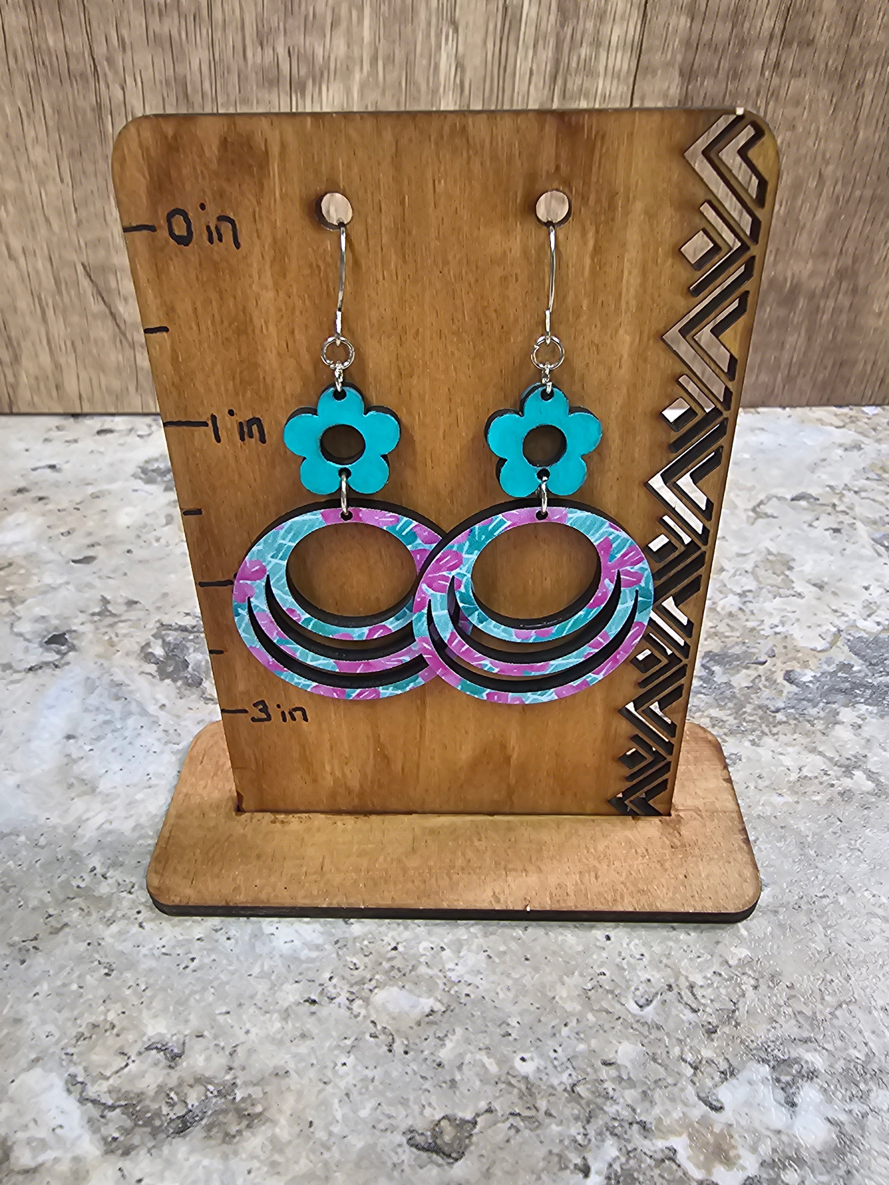 Flower and Loops Earrings