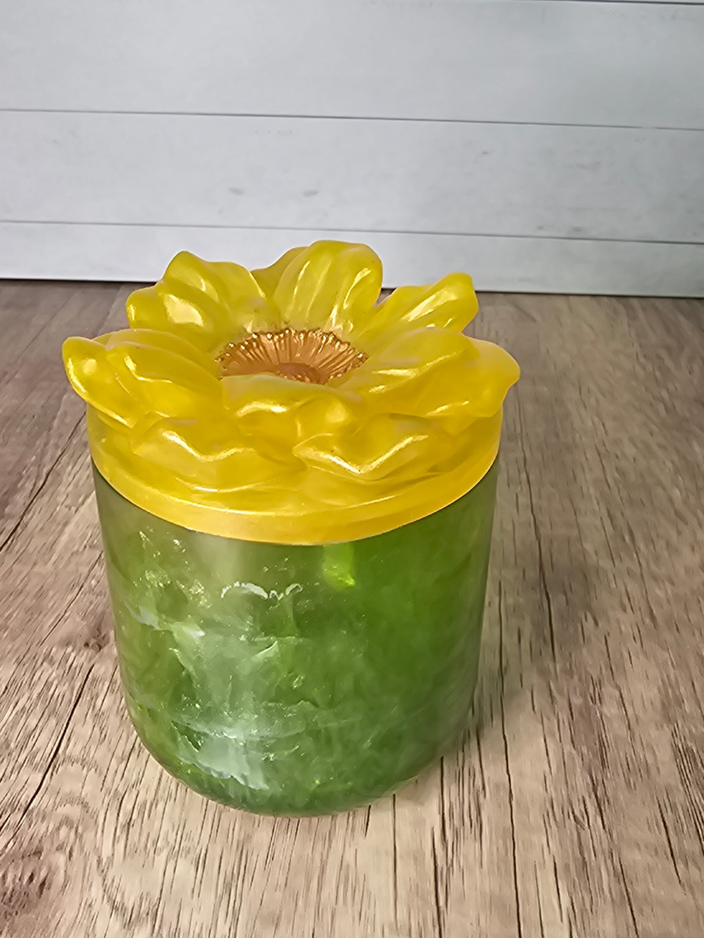 Resin Sunflower Jar