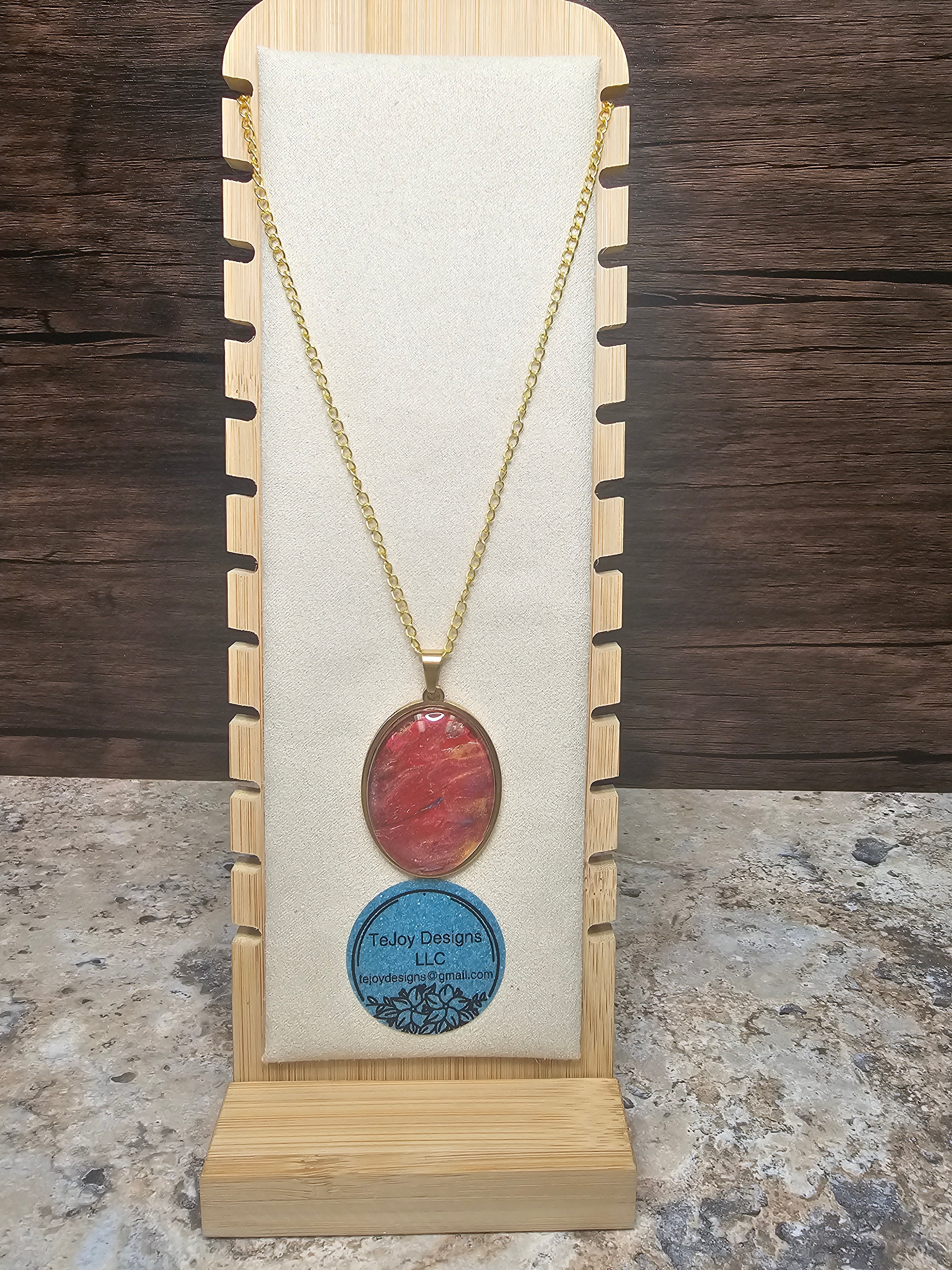 31.5" Fluid Art Necklace