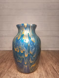 7" Acrylic Pour Glass Vase