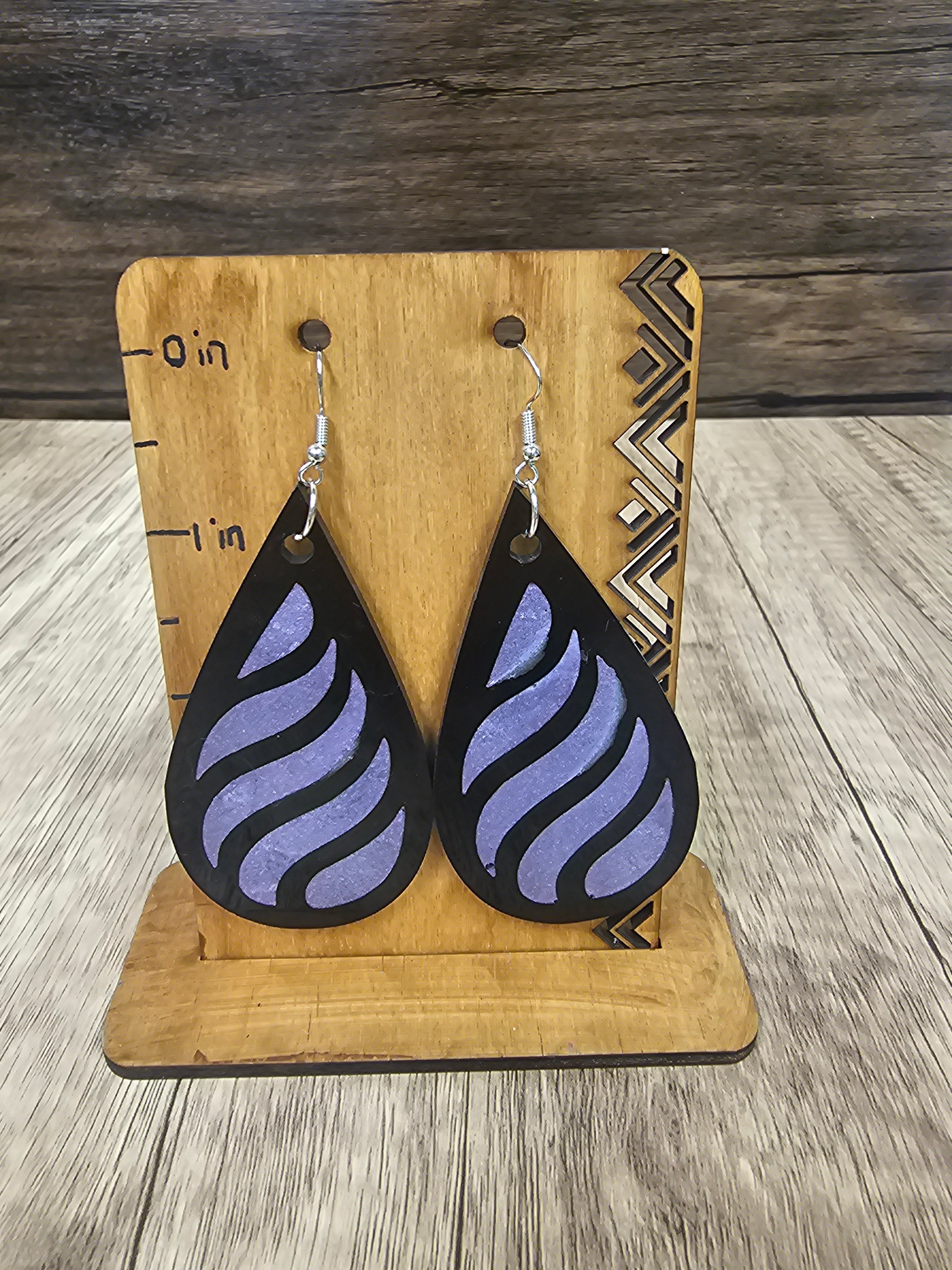 Acrylic 3" Teardrop Earrings