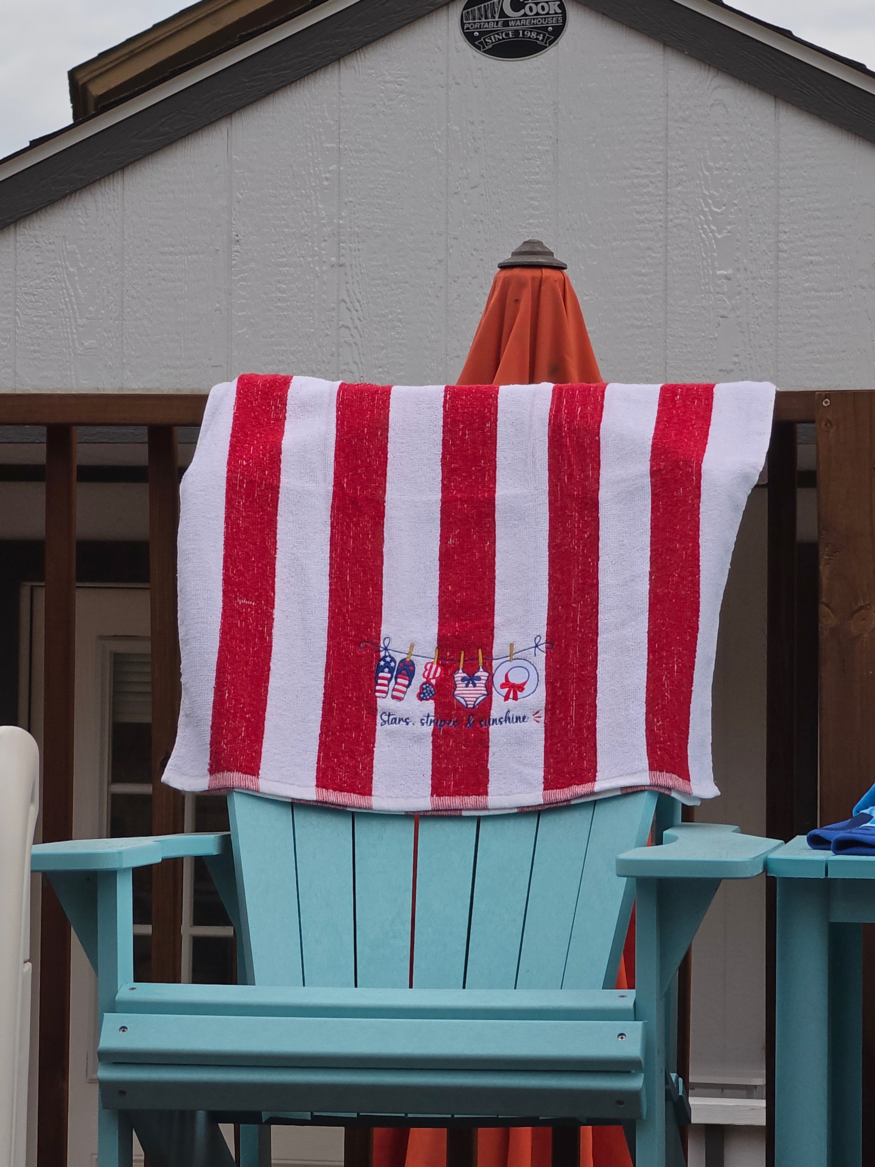 Embroidered Beach Towel