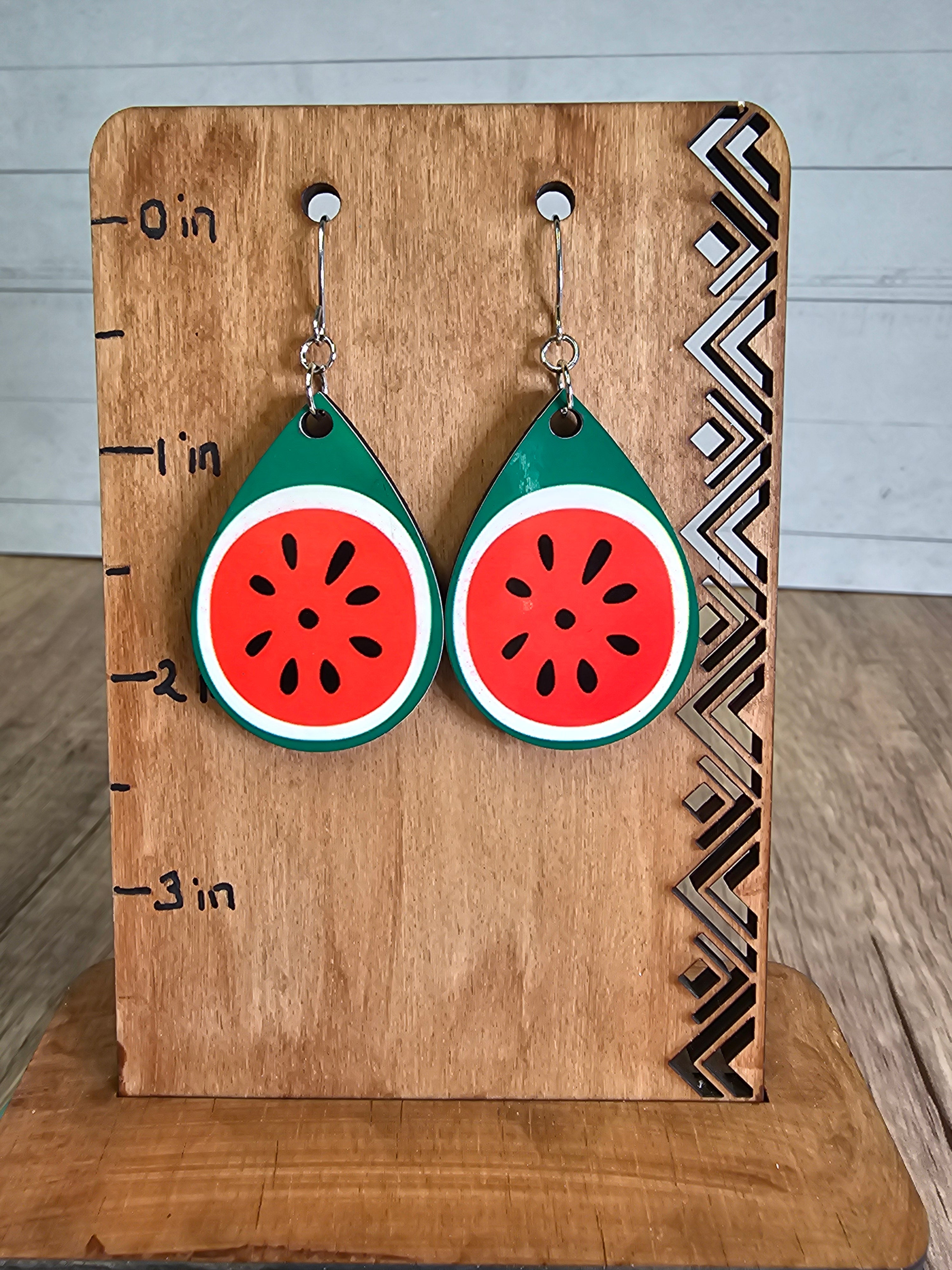 Watermelon earrings