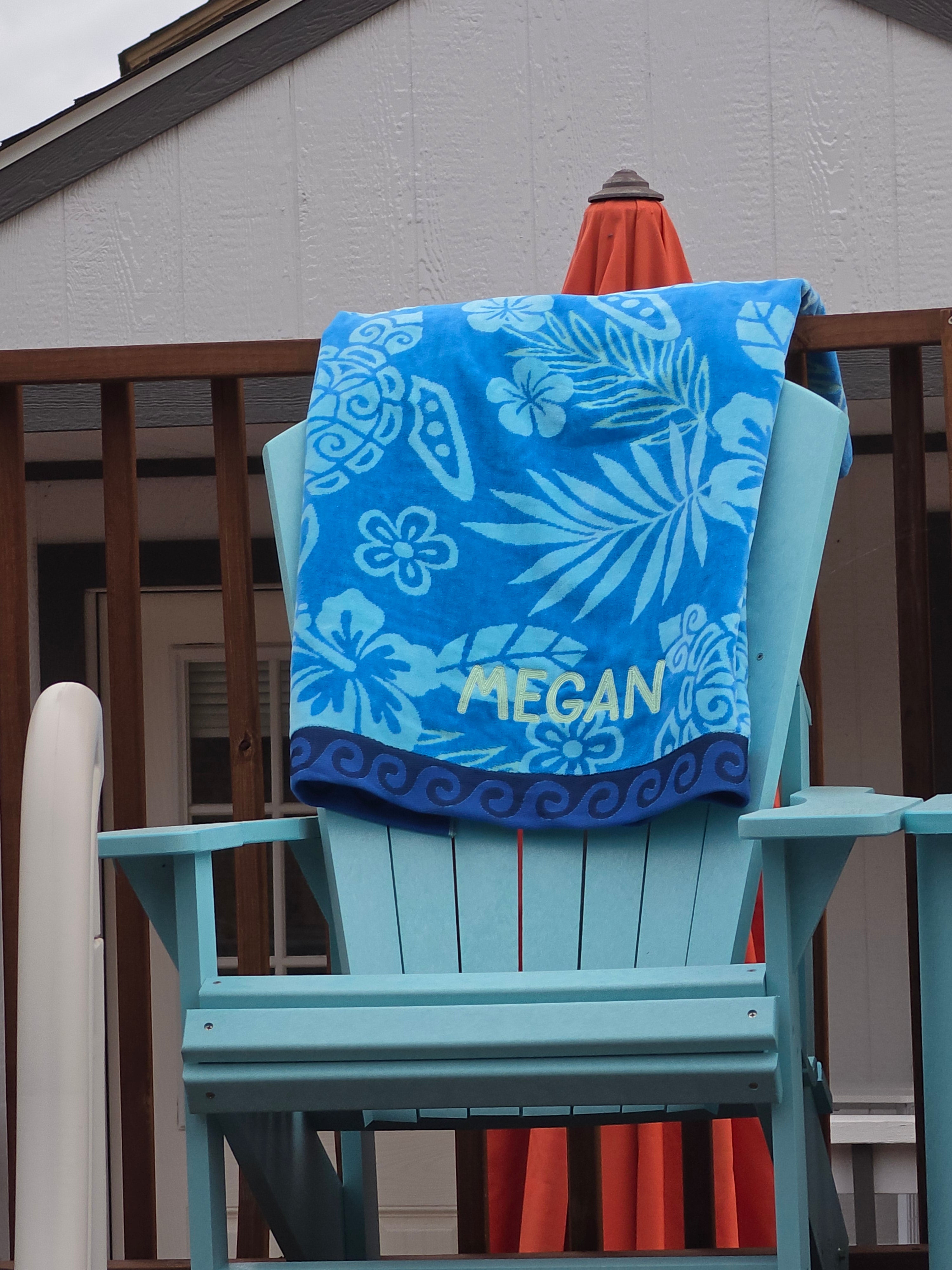 Embroidered Beach Towel