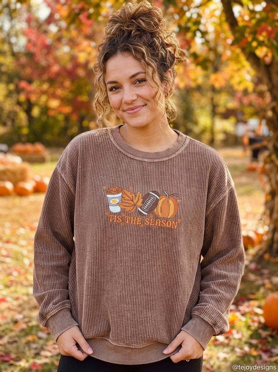 Tis The Season Embroidered Sweater